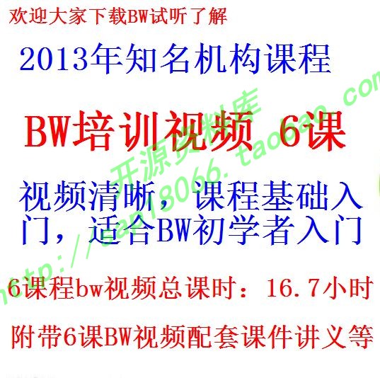 2013年bw 6课